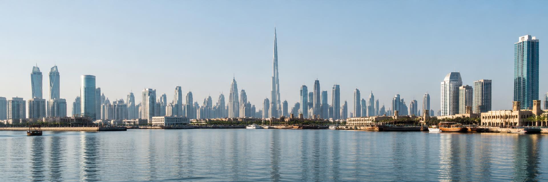 Illustrative Dubai waterfront skyline